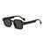 AUGEN Modern Rectangular Plastic Unisex Sunglasses UV 400 Protected Medium Size (201-C2)