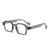 AUGEN Modern Rectangular Plastic Unisex Sunglasses UV 400 Protected Medium Size (201-C5)