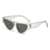 AUGEN Modern Cat Eye Plastic Unisex Sunglasses UV 400 Protected Large Size (206-C10)