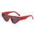 AUGEN Modern Cat Eye Plastic Unisex Sunglasses UV 400 Protected Large Size (206-C2)