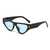 AUGEN Modern Cat Eye Plastic Unisex Sunglasses UV 400 Protected Large Size (206-C7)