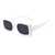 AUGEN Classic Rectangular Plastic Unisex Sunglasses UV 400 Protected Medium Size (207-C2)