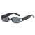 AUGEN Retro Rectangular Metal Unisex Sunglasses UV 400 Protected Medium Size (215-C2)