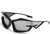 AUGEN Cool Futuristic Y2K Sunglasses Men Women Sports Wraparound Shield Cat Eye Glass Alien Space Shades (223-C2)