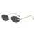 AUGEN Retro Oval Rimless Sunglasses for Men & Women | UV400 Protection | Lightweight Vintage Metal Frame Stylish Shades | Trendy Unisex Eyewear for Travel, Beach, Driving (M242-C2)
