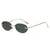 AUGEN Retro Oval Rimless Sunglasses for Men & Women | UV400 Protection | Lightweight Vintage Metal Frame Stylish Shades | Trendy Unisex Eyewear for Travel, Beach, Driving (M242-C4)