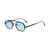 AUGEN Geometric Octagon Sunglasses for Men & Women | UV400 Protection | Stylish Unisex Metal Frame Shades | Lightweight Gradient & Solid Lens Eyewear for Casual, Travel, Driving (M243-C5)