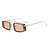 AUGEN Polarized Rectangle Sunglasses for Men & Women | Full-Metal Full-Rim, Double-Bridge Frame, UV400 Protection, Lightweight, Adjustable Nose Pads (M254-C2)