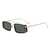 AUGEN Polarized Rectangle Sunglasses for Men & Women | Full-Metal Full-Rim, Double-Bridge Frame, UV400 Protection, Lightweight, Adjustable Nose Pads (M254-C3)