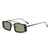 AUGEN Polarized Rectangle Sunglasses for Men & Women | Full-Metal Full-Rim, Double-Bridge Frame, UV400 Protection, Lightweight, Adjustable Nose Pads (M254-C5)