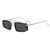 AUGEN Polarized Rectangle Sunglasses for Men & Women | Full-Metal Full-Rim, Double-Bridge Frame, UV400 Protection, Lightweight, Adjustable Nose Pads (M254-C6)