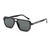AUGEN Oversized Square Sunglasses for Men & Women | Bold Fashion Shades with UV400 Protection | Lightweight PC+CP Frame (M257-C1)