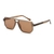 AUGEN Oversized Square Sunglasses for Men & Women | Bold Fashion Shades with UV400 Protection | Lightweight PC+CP Frame (M257-C2)