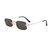 AUGEN Ultra-Light Rimless Rectangle Sunglasses for Men & Women | 24g Slim Metal Frame | UV400 Protective Eyewear (M259-C1)