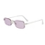 AUGEN Ultra-Light Rimless Rectangle Sunglasses for Men & Women | 24g Slim Metal Frame | UV400 Protective Eyewear (M259-C4)