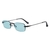 AUGEN Ultra-Light Rimless Rectangle Sunglasses for Men & Women | 24g Slim Metal Frame | UV400 Protective Eyewear (M259-C5)