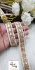Gota Gold zari  Fusion Off White Fabric Embellishments