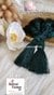Tiny Beaded Dark Green Thread Tassel