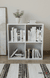 Whitman Open Bookshelf (4 Compartments)- White Finish