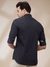 Men Regular Fit Jacquard Black Shirt