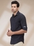 Men Regular Fit Jacquard Black Shirt