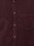 Men Regular Fit Solid Dark Brown Shirt