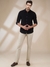 Men Regular Fit Solid Black Shirt