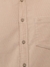 Men Regular Fit Solid Medium Fawn Shirt