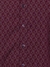 Men Slim Fit Printed Dark Maroon Shirt