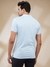 Men Regular Fit Printed Light Blue T-Shirt