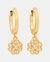 Heritage Bloom Huggie Drop Earrings