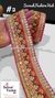 Mix Flowers With Foil Work Salmon Pink Trim