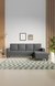 neudot Roman LHS Sectional Sofa for Living Room |6 Person Sofa|Premium Fabric with Cushioned Armrest | Solid Wood Frame|6 Seater in Graphite Grey Color