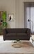 neudot Lexus Sofa for Living Room |3 Persons Sofa|Premium Fabric with Padded Armrest | Solid Wood Frame|3 Seater in Earth Brown Color
