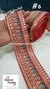 Mix Flowers With Foil Work Red Trim