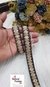 Carob Brown Embroidered Design Trim
