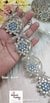 Grey Mirror Blossom Laser-Cut Gota Lace