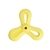 Ezra Play Triangle Dart - Yellow Rubber Toy