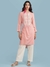 Pink Eva Solid Kurta Set
