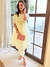 Lemon Yellow Darika Solid Suit Set