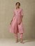 Peach Aiza Solid Kurta Set