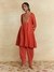 Orange Taranika Festive Kurta Set