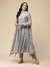 Grey Anonya Anarkali Suit