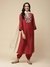 Wine Tarana Suit Set