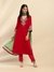 Magenta Roobab Velvet Suit Set
