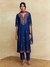 Blue Pearl Petal Solid Suit Set