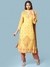 Yellow Kalki Print Suit Set