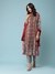 Red Abstract Floral Suit Set