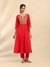 Red Samaira Anarkali Suit Set