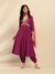 Purple Tanishqa Solid Anarkali Suit